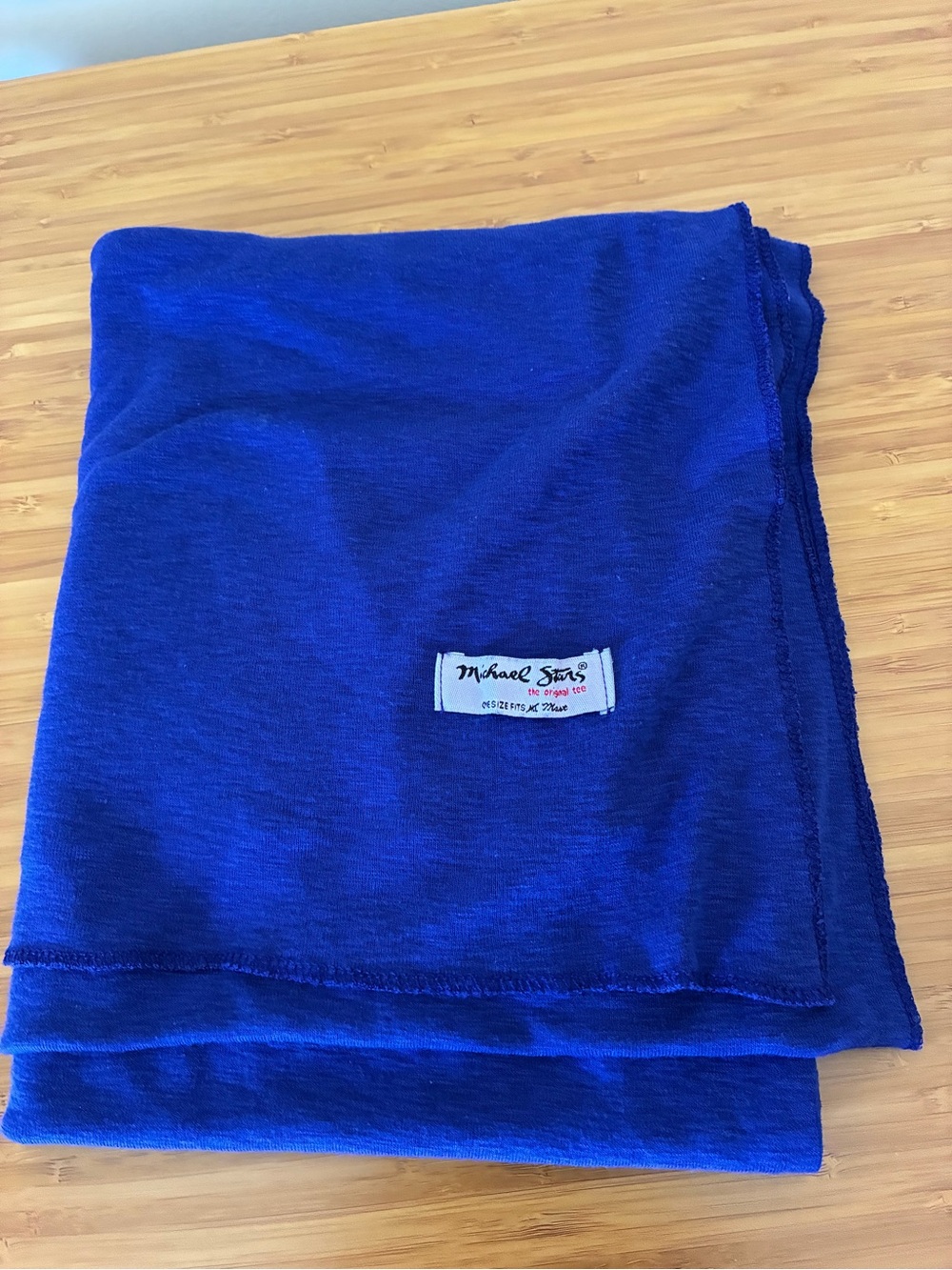 Michael Stars Cotton Jersey Scarf Royal Blue